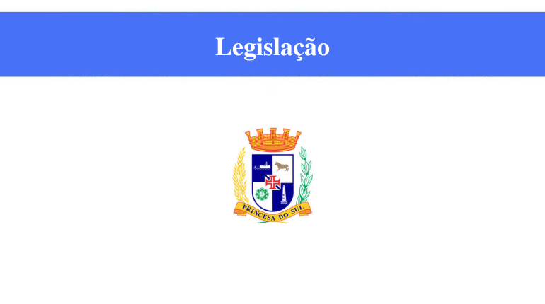 PREFEITURA DE PELOTAS - LEGISLAÇÃO