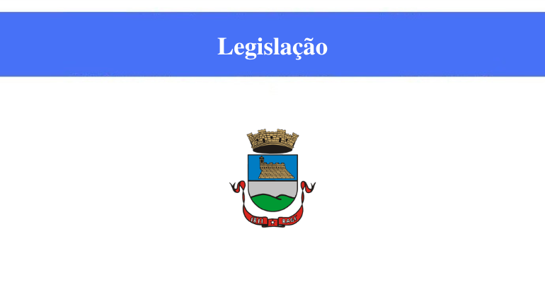 CÂMARA DE BAGÉ - LEGISLAÇÃO