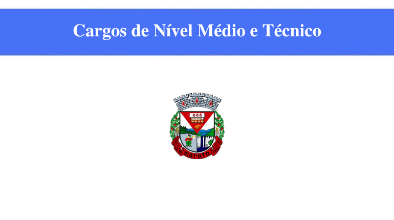 PREFEITURA DE MARATÁ - CARGOS DE NÍVEL MÉDIO E TÉCNICO