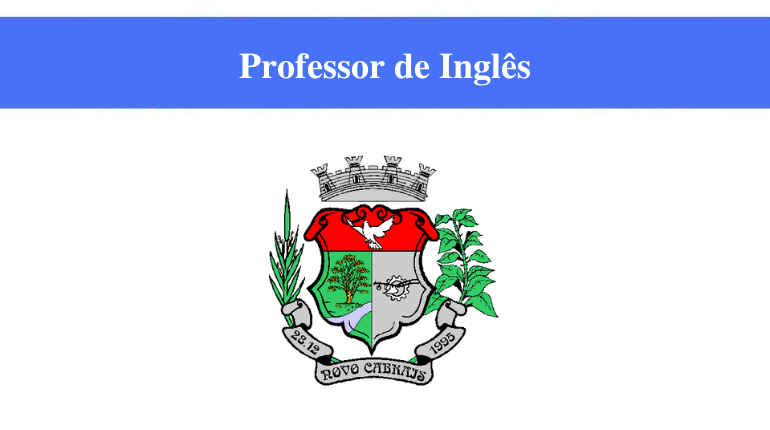 PREFEITURA DE NOVO CABRAIS - PROFESSOR DE INGLÊS
