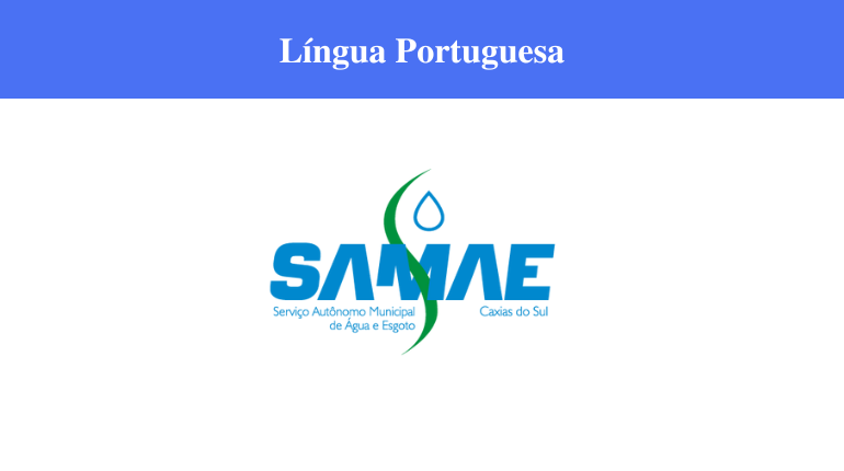 SAMAE - LÍNGUA PORTUGUESA