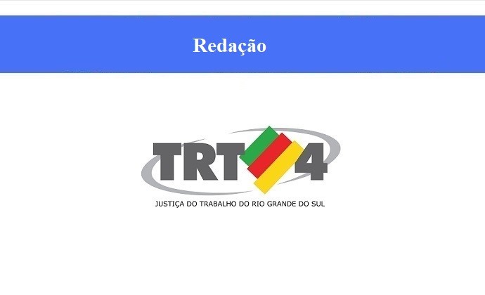  TRT - 4 - REDAÇÃO